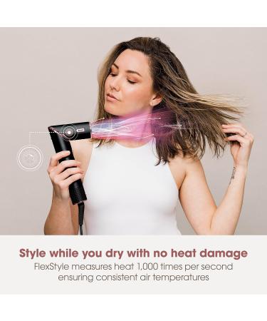 Shark FlexStyle 5-in-1 Air Styler & Hair Dryer with Auto-Wrap Curlers Paddle Brush Oval Brush Concentrator Diffuser and Storage Case No Heat Damage Black/Rose Gold HD440UK Black / Rose Gold With storage case - Buy Online on GoSupps.com
