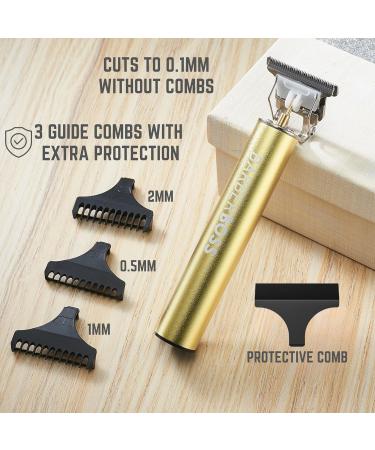 Barberboss Beard Trimmer Men Cordless Hair Clippers Men: Men Haircut Clippers Precision Hair Trimmer Men Detail Trimmer QR-2070 Gold - Buy Online on GoSupps.com