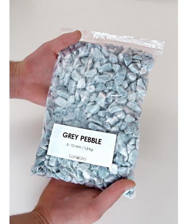 Landare Gray Pebble Stones 1.8kg - Decorative Garden Gravel for Vases & Home Decor (8-12 mm) - Buy Online on GoSupps.com