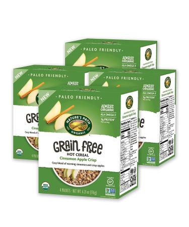 Nature's Path Organic Grain Free Hot Cereal - Cinnamon Apple Crisp 6.21 oz (4 Count) - Buy Online on GoSupps.com