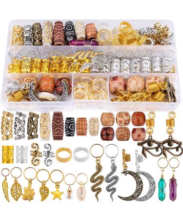 EBANKU 184PCS Dreadlocks Hair Jewelry Dreadlock Accessories  Assorted Dreadlock Jewelry Charms Beads for Braids  Dreadlock Hair Clips for Women Girl - Buy Online on GoSupps.com