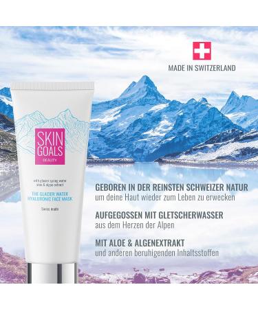 Vegan Facial Mask with Hyaluronic Acid Aloe Vera & Algae Extract | Anti-Aging & Hydrating Skin Care - 75ml - Buy Online on GoSupps.com