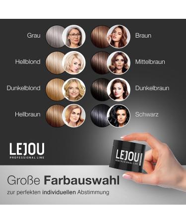 LEJOU Root Powder Black - Waterproof Hair Concealer for Women & Men | Hair Thickening Solution 4g - International Shipping Available - Buy Online on GoSupps.com