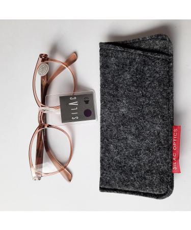 Silac-Pink Cristal 7402 Women's Reading Glasses - Light Comfortable & Durable - Diopter +3.50 - Stylish Transparent Pink Frame - Buy Online on GoSupps.com