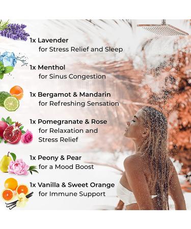 Cleverfy Aromatherapy Shower Steamers - Variety Pack of 6 Shower Bombs - Buy Online on GoSupps.com