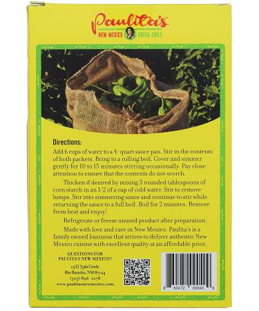 Paulita's New Mexico Hatch Green Chile Sauce - Hot Heat Level - Buy Online on GoSupps.com