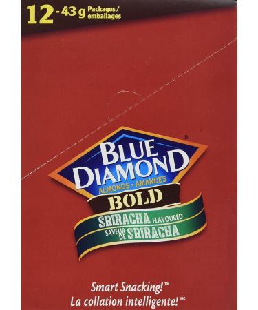 Blue Diamond Almonds Sriracha Almonds 43 Grams (pack of 12) - Buy Online on GoSupps.com