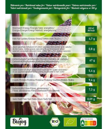 Buy Biojoy ORGANIC Ruby Red Popcorn - 2kg Unsweetened & Unsalted Cinema Snack | International Shipping Available - Buy Online on GoSupps.com