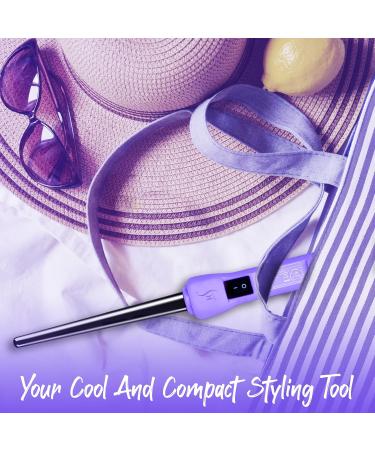 HerStyler Baby Curls Mini Curling Iron | 9mm-13mm Tapered Barrel | Dual Voltage Thin Curling Wand for Perfect Curls | International Shipping Available - Buy Online on GoSupps.com