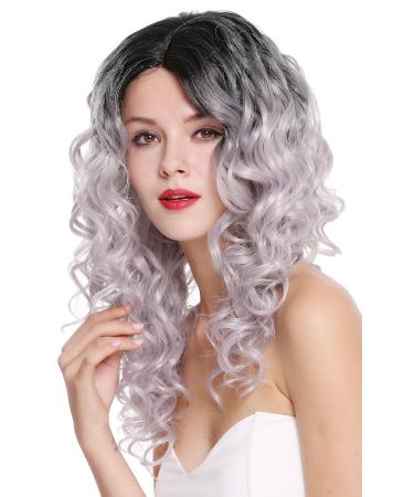 Buy WIG ME UP RGF-6467C-T1B/SILVER - Long Voluminous Ombre Black to Silver Grey Women's Wig - Buy Online on GoSupps.com