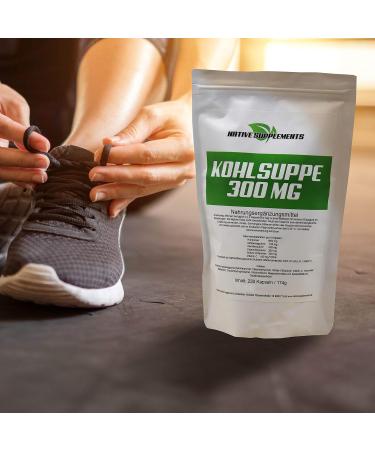 Cabbage Soup Capsules 370 Pieces - Premium 300mg Original Extract with Vitamin C & Parsley - High Dose GMO-Free No Flavors or Dyes - Buy Online on GoSupps.com
