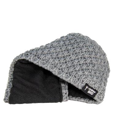 Buy Knitted Jumping Bird Headband for Women - Winter Fleece Lined in Adamello Grey | International Shipping Available - Buy Online on GoSupps.com