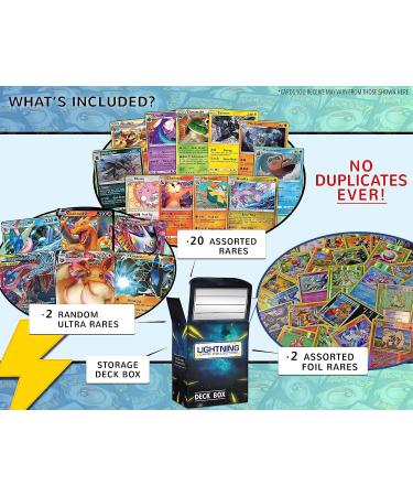 Ultimate Rare Bundle with 20 Rare Cards, 2 Foil Rares, and 2 Legendary Ultra Rares in Lightning Collection Box - Compatible with Pokemon Cards - Buy Online on GoSupps.com