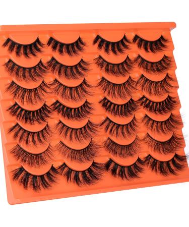7 Styles Wispy Mink False Eyelashes - EYDEVRO 3D Eye Lashes Pack, 14 Pairs, 12-17mm Mixed Lengths - Buy Online on GoSupps.com