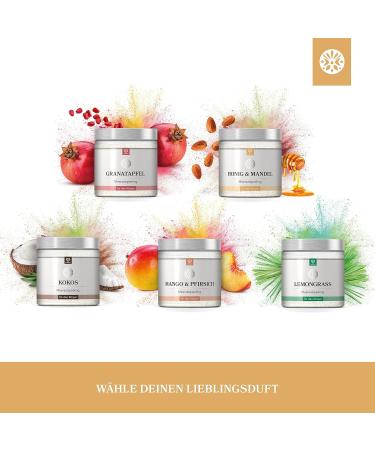 Lowell 500g Body Peeling Sea Salt Scrub with Jojoba Oil - Nourishing Shower & Sauna Exfoliator - Honey & Almond Formula - Buy Online on GoSupps.com