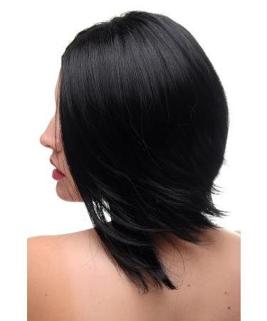Shop WIG ME UP Women's Short Bob Wig - Boldly Parted Asymmetrical Black GF-W2202-1 | International Shipping Available - Buy Online on GoSupps.com