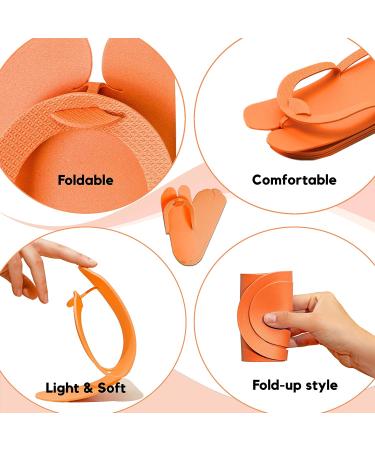 Disposable Pedicure Slippers - 24 Pairs Anti-Slip EVA Foam Flip Flops | Comfortable Spa & Nail Salon Wear in Fun Colors - Buy Online on GoSupps.com