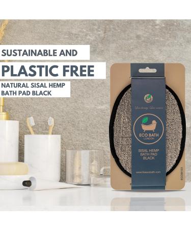 Natural Sisal Hemp Bath Pad - Luxury Exfoliating Body Scrubber | Biodegradable Shower Sponge for Men & Women | Eco-Friendly Bath Accessories - Buy Online on GoSupps.com
