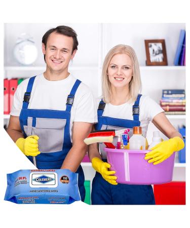 Colemerg Cleansing Hand Wipes - 100 Count, Pack of 12 | Everyday & Travel Friendly - Buy Online on GoSupps.com