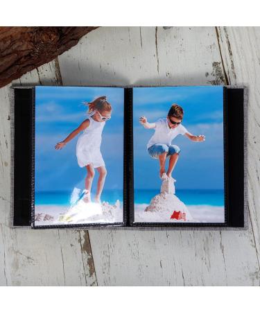 Mublalbum Small Photo Album 4x6 - 2 Pack Linen Cover Mini Brag Book for 52 Vertical Photos - Gray - Buy Online on GoSupps.com