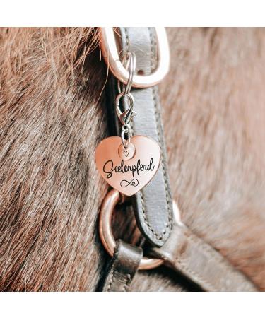 Soulhorse Exclusive Rose Gold Horse Bridle & Lucky Charm for Horses Ponies & Dogs - Premium Halter & Trailer Accessories - Buy Online on GoSupps.com