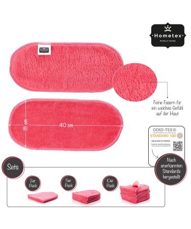 2-Series Set Microfiber Makeup Remover Cloths - Gentle Facial Cleaning Towels for Sensitive Skin - ko-Tex 100 Standard - 40x18 cm Pink (2 Pack) - Buy Online on GoSupps.com