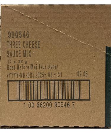 McCormick Gourmet Premium Quality Dry Sauce Mix Three Cheese 38g Case Pack 12 Count - Buy Online on GoSupps.com