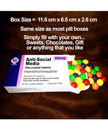 That's Amazing Lockdown Joke Pill Box Prank - Fill with your own sweets or chocolates - Great Xmas or Birthday Gift (Anti Social Media) - Buy Online on GoSupps.com