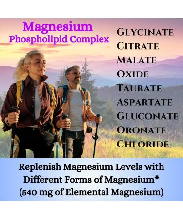 Nikoni Phospholipid Magnesium Complex 2500mg (9 Magnesium Salts, 5 Vitamins & 3 Minerals) (90 Softgels) - Buy Online on GoSupps.com
