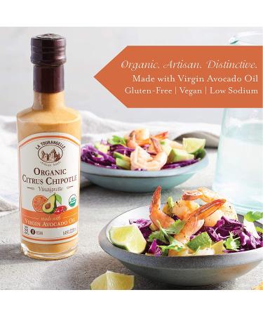 La Tourangelle Organic Citrus Chipotle Vinaigrette 8.45 oz - 2-Pack | Avocado Oil Dressing & Marinade, Gluten-Free, Low Sodium - Buy Online on GoSupps.com