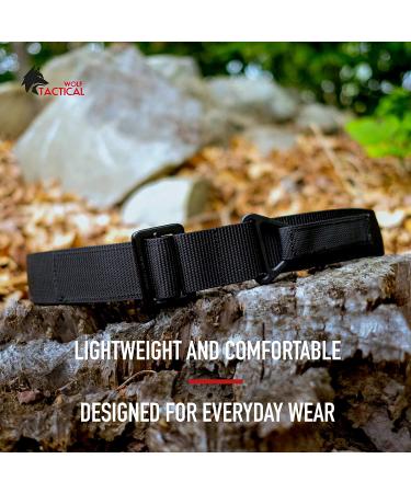 WOLF TACTICAL Everyday Riggers Belt - 1.75 Nylon Web Belt for CQB & CCW | Size L (42-51) | Black - Buy Online on GoSupps.com