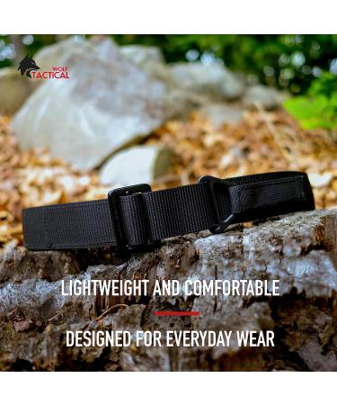 Black WOLF TACTICAL Everyday Riggers Belt - 1.75 Nylon Web Belt for CQB CCW - Size M (35-41) - Buy Online on GoSupps.com