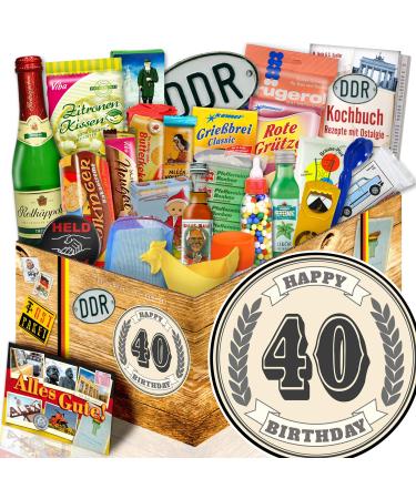 Eastern Products Supply 40 Birthday/GDR all sorts of 24 pieces./ 40th birthday gift The GDR gift is incl. Edler GDR gift packaging (resealable).