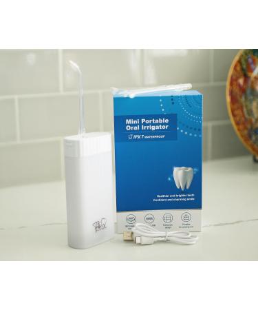 Shop Tuth Premium Dental Water Flosser - Portable Oral Irrigator with 4 Tips 3 Jet Settings IPX7 Waterproof - Ideal for Travel - Buy Online on GoSupps.com