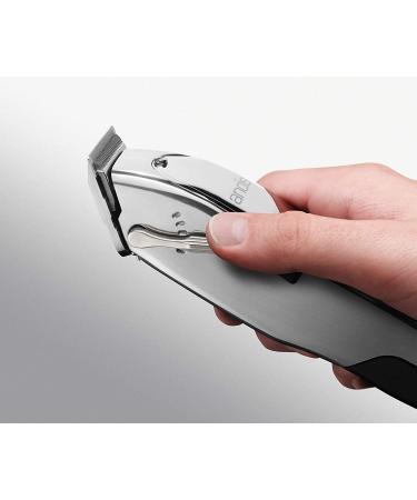 Andis 12470 Professional Master Trimmer - Corded/Cordless Adjustable Blade Clipper for Hair & Beard, Chrome/Silver - 5pc Set - Buy Online on GoSupps.com