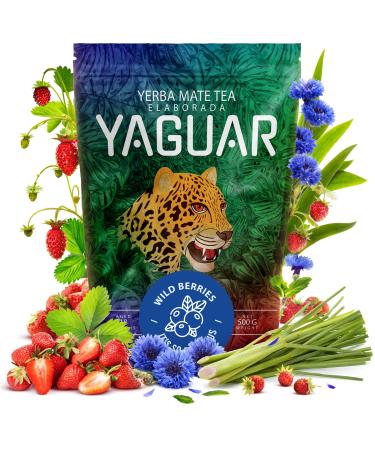 Venusti sp Z oo Yaguar WIld Berries 500 g Earthbey Perfect for beginners High cafein content Mild yerba measures Stimulating measures tea 05 kg