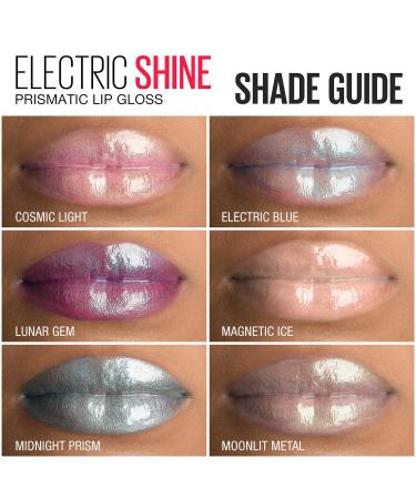 Maybelline New York Lip Studio Electric Shine Prismatic Lip Gloss - Lunar Gem 0.17 fl. oz - Buy Online on GoSupps.com