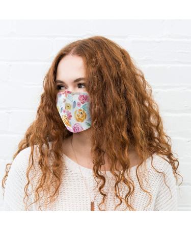 Weddingstar Pack of 3 Washable Face Masks - Reusable Adult Masks with Filter Pocket in Watercolor Pink - International Shipping Available - Buy Online on GoSupps.com