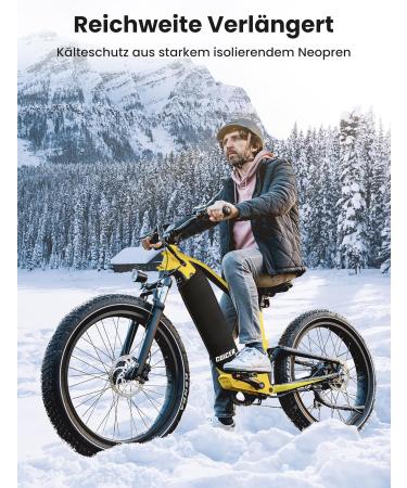 Coicer E-Bike Battery Protective Cover | Universal Fit 28-45cm | Cold & Dirt Protection | Enhance Lifespan of Bosch Integrated E-Bike Accessories - Buy Online on GoSupps.com