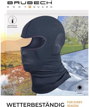 Brubeck Storm Hood for Men & Women | Balaclava Ski Mask Sturm Mask Wind & Motorcycle Mask - Dark Gray S-M | International Shipping - Buy Online on GoSupps.com