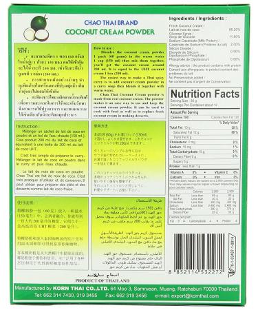 Chao Thai Coconut Powder Large 13oz - Authentic Thai Ingredient - Buy Online on GoSupps.com