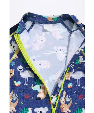 BONVERANO Baby Boy UV Protection Swimsuit with One Zip Koala | 9 Months - Buy Online on GoSupps.com