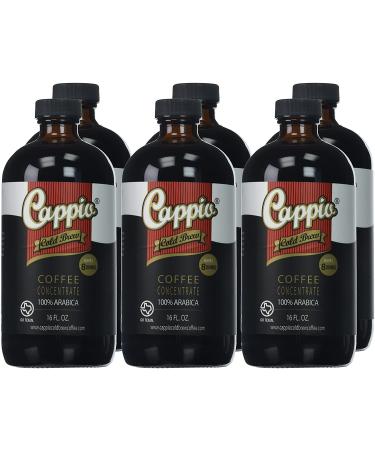 Cappio Cold Brew Coffee 16oz (6 Pack) - Smooth & Bold Flavor - Buy Online on GoSupps.com