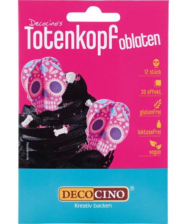 Decocino Halloween Oblate Toten heads with a 3D effect (12th) Torten decoration cake decoration Muffin-decoration cupcake decoration Halloween-decoration from dining paper