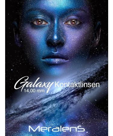 Buy Galaxy Universe Anime Colored Contact Lenses - Cosplay Halloween & Carnival | Highly Covering Free Lens Case Non-Prescription (1 Pair) - Buy Online on GoSupps.com