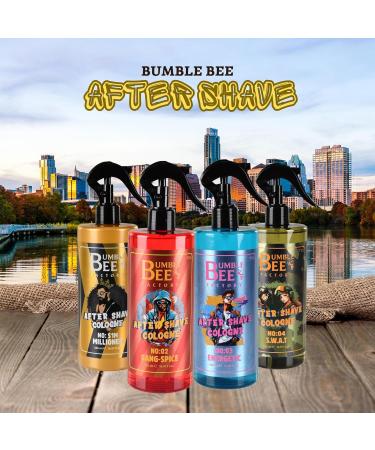 BUMBLE BEE After Shave Spray Cologne Instant Relief and Lasting Freshness After Shaving - 4 Male Fragances 500ml of Pure Comfort. Barber Supplies (500 Ml - 16.9 Oz No 3: Energetic) 1 Fl Oz (Pack of 1) No 3: Energetic - Buy Online on GoSupps.com