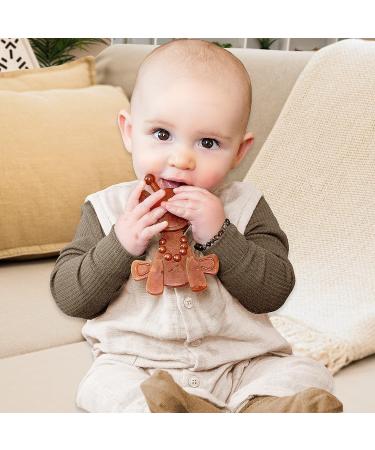 Little Bamber Natural Amber Giraffe Teething Toy | Soothing Texture for Sore Gums | Teething Necklace Alternative - Buy Online on GoSupps.com
