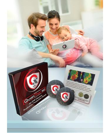 2-Pack 360 EMF Protection - Tesla Technology for Cell Phones WiFi & Laptops | Award-Winning Negative Ion Generator | Anti-Radiation Solution - Buy Online on GoSupps.com