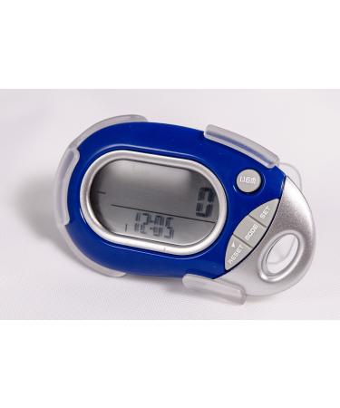 Pedusa PE-771 Tri-Axis Multi-Function Pocket Pedometer (Blue with Holster/Bel.
