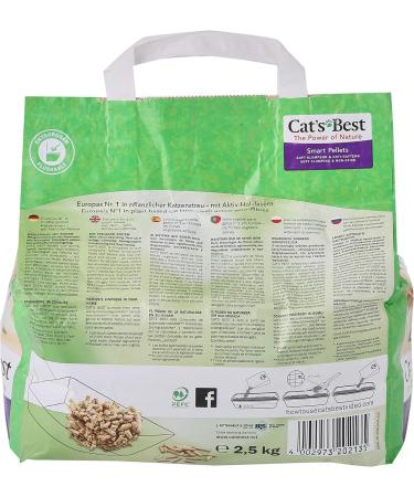 Buy Cats Best Smart Pellets - 100% Vegetable Cat Litter Eco-Friendly & Innovative Lump Litter 2.5 kg - International Shipping Available - Buy Online on GoSupps.com